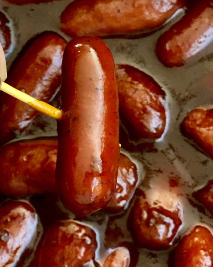 Mini smoked hot sale sausages